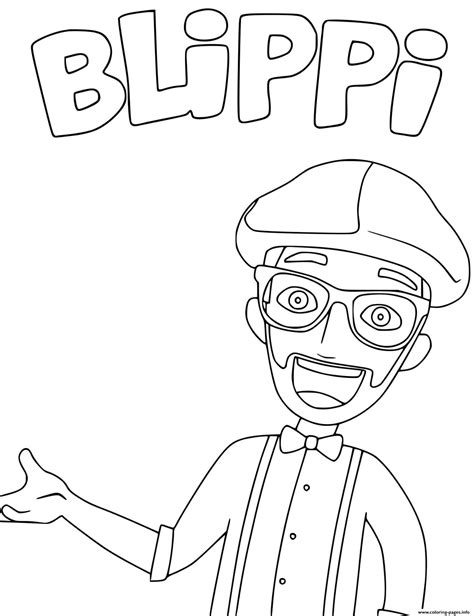 Blippi Printable Coloring Pages